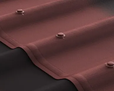 фото Черепица Ондулин красная