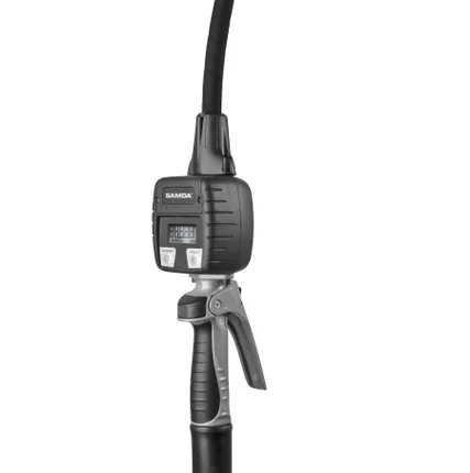 Фото №0 Раздаточный пистолет для масла с цифровым счетчиком, гибкий наконечник 90°, ручной каплеотсекатель