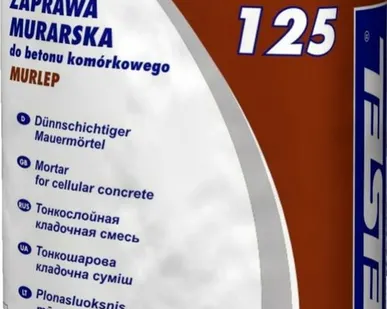 фото Клей PORENBETONKLEBER 125 для блоков из ячеестого бетона, 25 кг КРАЙЗЕЛ (1п - 42 шт)