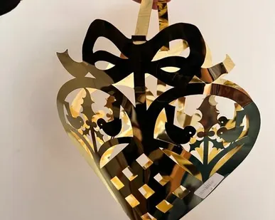 фото Подвес Сердце 25 см металл