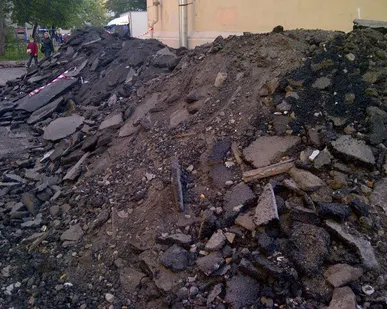 фото Битый асфальт