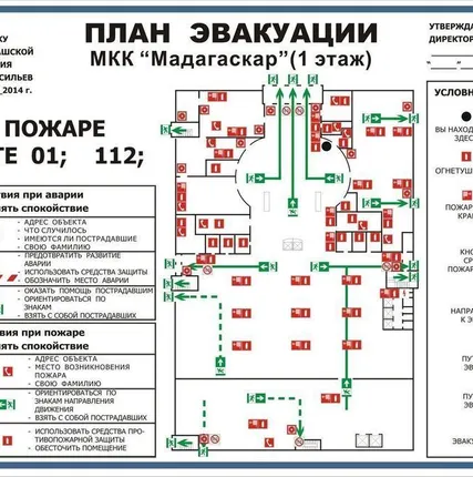 Фото №0 Планы эвакуации по ГОСТ