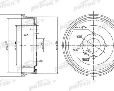 фото PDR1551 Барабан тормозной