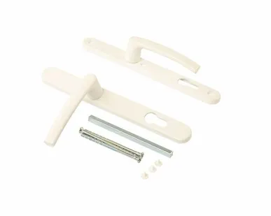 фото Нажимной гарнитур ALFA 28/92 RAL 9016 белый (3 винта посадочные Hoppe)