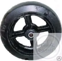 фото Колесо большегрузное черная резина без кронштейна d 125 D54/D 125