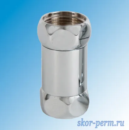 Фото №1 Соединение прямое 3/4&quot;х3/4&quot; гайка/гайка для полотенцесушителя