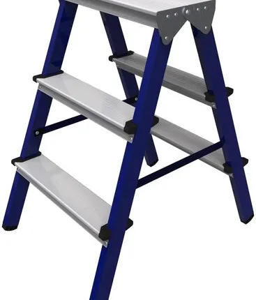 Фото №0 Стремянка двухсторонняя стальная 3 ступени