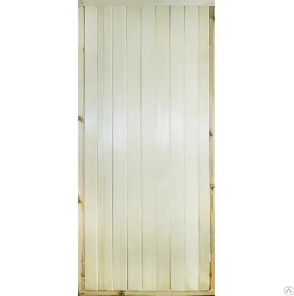 Фото №0 Дверь банная (массив Осина) без суков 770х1770 (по коробке)