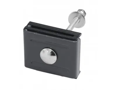 фото Крепление Скоба и болт М6х85 RAL 7024 мокрый асфальт СПЛАВ ПРОФИЛЬ