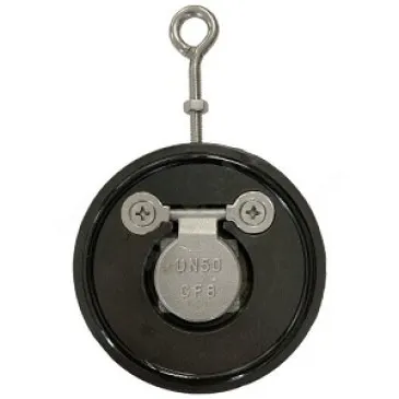 Фото №0 Клапан обратный межфланцевый одностворчатый д100 Py16, сталь Benarmo