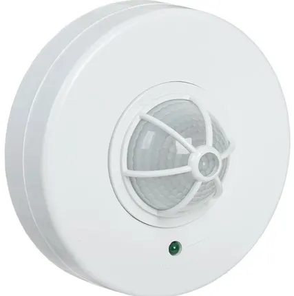 Фото №0 Детектор движения ДД 024В 1100Вт угол. обз. 180-360град. IP33 бел. ИЭК LDD11-024B-1100-001