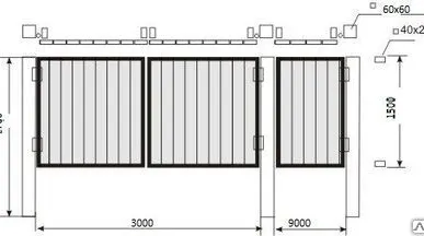 фото Ворота по чертежам заказчика