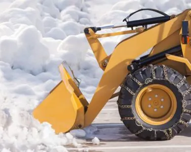 фото Механизированная уборка снега