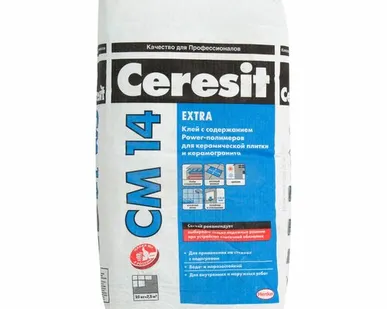 фото Клей для плитки Ceresit CM 14, 25 кг