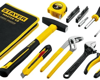 фото STAYER Master-40 Универсальный набор инструмента для дома 40 предм. 22052-H40