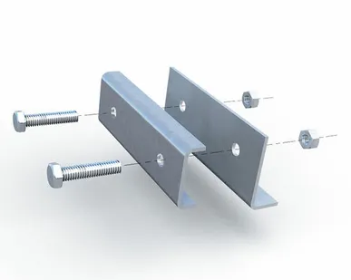 фото Крепление за фальц кровельного ограждения Евро