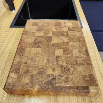 Фото №0 Торцевая разделочная доска Дуб 40*30 см толщина 4 см