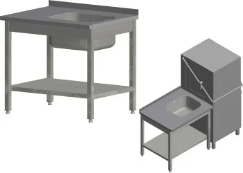 Фото №0 Стол для грязной посуды KAYMAN для п/м TATRA СПМ-121/0907 левый