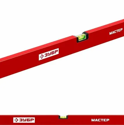 Фото №0 Уровень ЗУБР коробчатый, крашеный, 3 ампулы, 120см