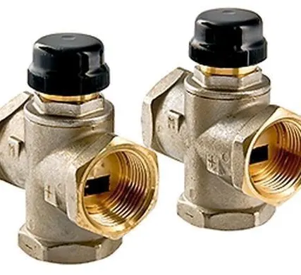 Фото №0 Клапан трехходовой смесительный 1" VT.MR 02 с центральным смешиванием