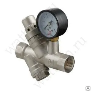 фото Клапан подпиточный VALTEC Подпиточный клапан с фильтром и манометром 1/2"