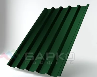 фото Профлист Н-44 - 1050 мм (1000 мм) RAL 6002 Полиэстер 0.65