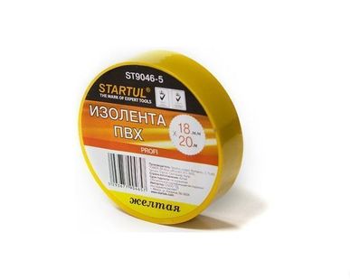 фото Изолента ПВХ 18ммх20м желтая STARTUL PROFI (ST9046-5) STARTUL