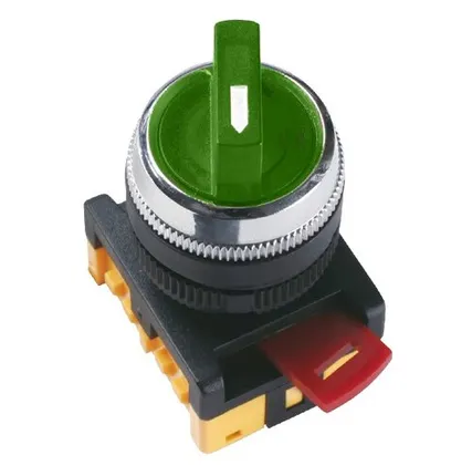 Фото №0 Переключатель ANC-22-2 2 полож.зел.неон/240В I-O 1з+1р ИЭК (BSW10-ANC-2-K06)