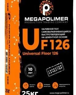 фото Пол Universal Floor 126, цем налив. для нар./внутр, работ(2-100 мм) 25кг
