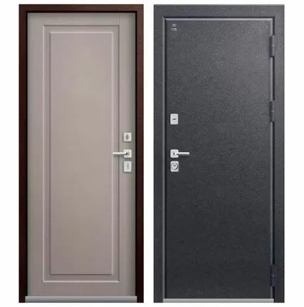 Фото №0 Дверь входная с терморазрывом Т-4 (Центурион) металл/МДФ, Антрацит муар/Кашемир грей 2050х860мм, ПРАВАЯ (2025)