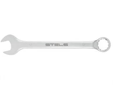 фото Ключ комбинированный, 32 мм, CrV, матовый хром Stels