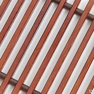 фото Решетка декоративная Techno РРД 350-1900/TD темное дерево
в