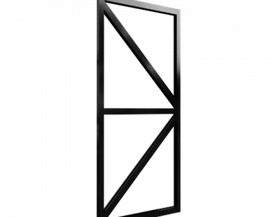 фото Дополнительная дверь для теплицы ЧЕЛСИ, цвет Черный (RAL 9005)