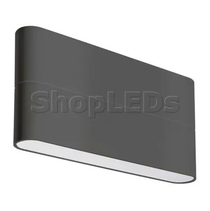Фото №0 Arlight Светильник SP-WALL-FLAT-S170x90-2x6W Warm3000 (GR, 120 deg, 230V)