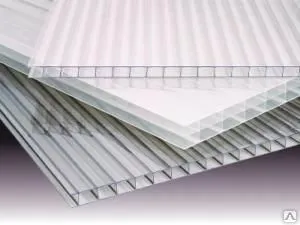 фото Поликарбонат сотовый 3,3-3,5 мм прозрачный специальный для теплиц