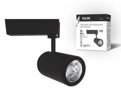 фото Светильник трековый ULB-Q252 10W/NW/H BLACK Светильник светодиодный трековый. 10 Вт. 900Лм. Белый свет (4200К). Корпус черный. 6,5*16,5см. ТМ Volpe.