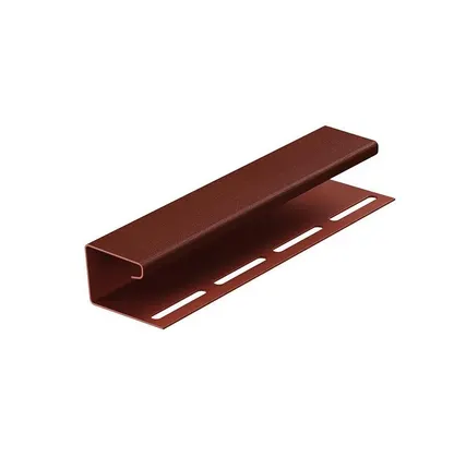 Фото №0 J-профиль для сайдинга, серия Premium (цвет шоколад, каштан, графит, гранат)