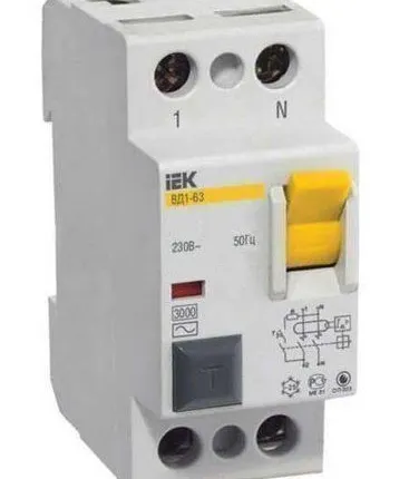 Фото №0 УЗО ВДТ 2п 16А 10мА ВД1-63 АС IEK