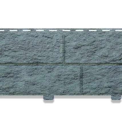 Фото №0 Фасадная панель ПОД КАМЕНЬ Двойной замок (ЮП) "Стоун-Хаус" изумрудный 3025*225 мм