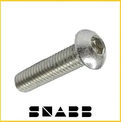 Фото №0 Винт полукр/гл внутр/ш ISO 7380-1 А2 м4х12