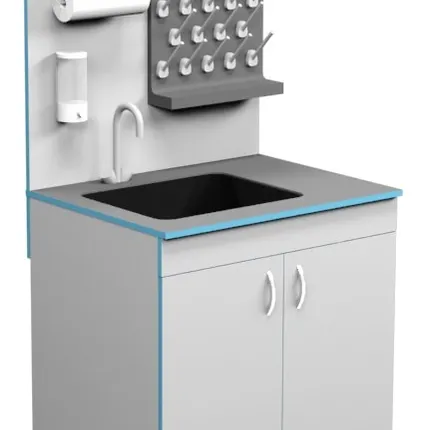 Фото №0   Лабораторный стол-мойка МО НВК 800 ПП (800×600×1650)