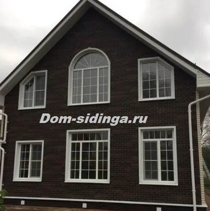 Фото №2 Фасадная панель для наружной отделки дома Альта Профиль Кирпич Жжёный