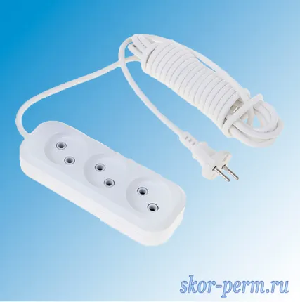 Фото №0 Удлинитель 3 гнезда (7 м)
