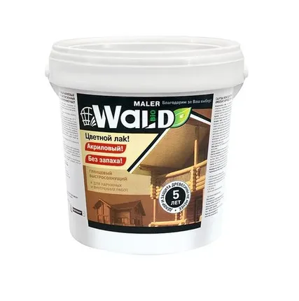 Фото №0 Лак акриловый WALD по дереву бесцветный 1л