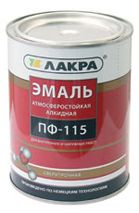 Фото №0 Эмаль ПФ-115 красная 1кг Лакра