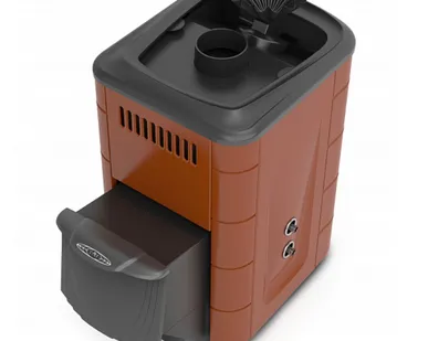 фото Банная печь ТМФ Гейзер Мини 2016 Carbon ДА ЗК ТО терракота