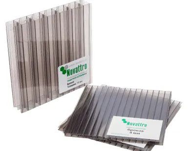 фото Поликарбонат 2100х6000х10мм (бронза) Новаттро 1,6кг/м2