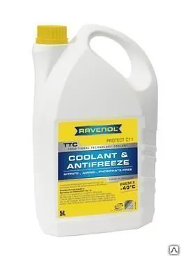 Фото №0 Антифриз готовый жёлтый Ravenol TTC Premix -40 5л.