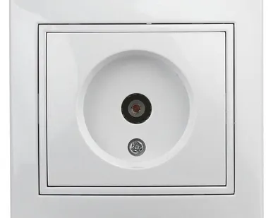 фото Розетка TV СП Plano 1-301-01 одиночная IP20 бел. Intro Б0027617