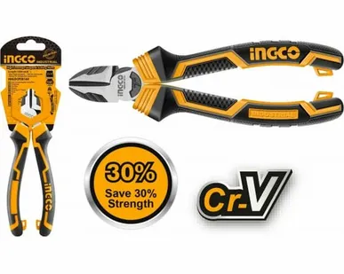 фото Бокорезы (кусачки) 180мм, усиленные "INDUSTRIAL" /INGCO